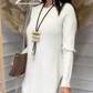 Maglione Irregolare da Donna e Abito Midi Plissettato a Canotta Set 2 Pezzi