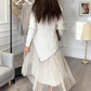 Maglione Irregolare da Donna e Abito Midi Plissettato a Canotta Set 2 Pezzi
