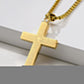 Collana con Ciondolo Croce in Acciaio Inox per Uomo e Donna