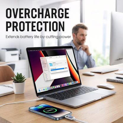 Value Bundle: Cavo di Ricarica Rapida Smart con Spegnimento Automatico AI + Organizer Cavi