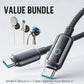 Value Bundle: Cavo di Ricarica Rapida Smart con Spegnimento Automatico AI + Organizer Cavi