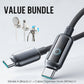 Value Bundle: Cavo di Ricarica Rapida Smart con Spegnimento Automatico AI + Organizer Cavi