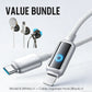 Value Bundle: Cavo di Ricarica Rapida Smart con Spegnimento Automatico AI + Organizer Cavi