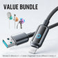Value Bundle: Cavo di Ricarica Rapida Smart con Spegnimento Automatico AI + Organizer Cavi