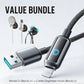 Value Bundle: Cavo di Ricarica Rapida Smart con Spegnimento Automatico AI + Organizer Cavi