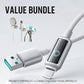 Value Bundle: Cavo di Ricarica Rapida Smart con Spegnimento Automatico AI + Organizer Cavi