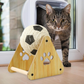 Palla tiragraffi per gatti con supporto triangolare