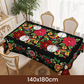 Tovaglia messicana a fiori con bordo smerlato