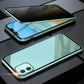 Custodia per telefono con protezione della privacy e chiusura magnetica bidirezionale in vetro per iPhone