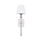 Lampada da parete classica con paralume in tessuto