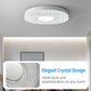 Plafoniera a LED in Cristallo, Lampada da Soffitto Moderna per Soggiorno