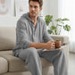 🔈🔈OFFERTA A TEMPO LIMITATO - SCONTO DEL 60%🔥Set da uomo composto da 2 pezzi: top casual con cappuccio e pantaloni
