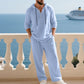 🔈🔈OFFERTA A TEMPO LIMITATO - SCONTO DEL 60%🔥Set da uomo composto da 2 pezzi: top casual con cappuccio e pantaloni