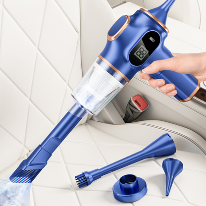 🚗 60% DI SCONTO ! ✨ Aspirapolvere per Auto Senza Fili 4 in 1 – Aspirazione Potente, Autonomia Lunga & Accessori Multiuso 🍃