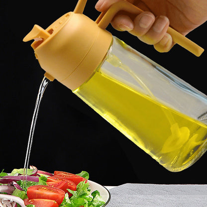 🔥Offerta speciale🔥Spruzzatore e dispenser per olio in vetro 2 in 1