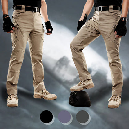 Pantaloni Tattici Multitasche Impermeabili e Resistenti all'Abrasione
