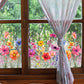 💐 Saldi Caldi per il Nuovo Anno 💞 Adesivo da Finestra con Bouquet Floreale Colorato 🖼️ (Tagliabile su misura)