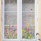 💐 Saldi Caldi per il Nuovo Anno 💞 Adesivo da Finestra con Bouquet Floreale Colorato 🖼️ (Tagliabile su misura)