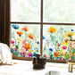 💐 Saldi Caldi per il Nuovo Anno 💞 Adesivo da Finestra con Bouquet Floreale Colorato 🖼️ (Tagliabile su misura)
