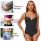 Body modellante con reggiseno | snellente arricciato - vita regolabile