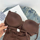 Body modellante con reggiseno | snellente arricciato - vita regolabile