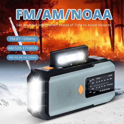Radio Meteo di Emergenza a Manovella e Solare