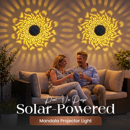 ⏳Sconto del 50% per un periodo limitato⏰Proiettore di mandala a energia solare🏡💡