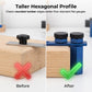 Calibro per Scale in Alluminio e Morsetto per Squadra da Carpentiere