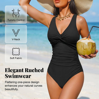 Costume da Bagno Intero Donna Modellante Effetto Pancia Piatta