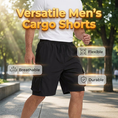 Pantaloncini casual da uomo con vita elasticizzata