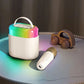 Apparecchio per karaoke portatile con 2 microfoni wireless