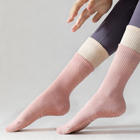 Calzini Pilates con grip ultra morbidi a mezza gamba