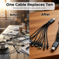 Cavo di ricarica USB universale 10 in 1 – Veloce, versatile e perfetto per tutti i dispositivi