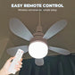 Ventilatore da soffitto 2 in 1 con telecomando e luce a LED
