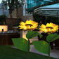 Lucine Solari a LED da Giardino a Forma di Girasole