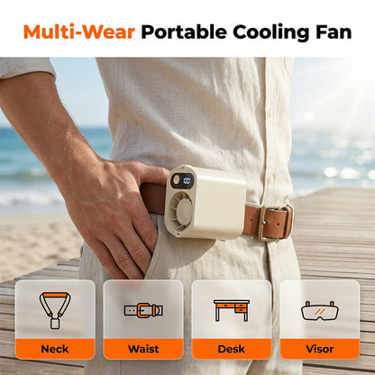 Ventilatore Portatile da Vita con Clip e Display Digitale