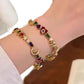 💫 SCONTO DEL 50% PER UN PERIODO LIMITATO! ✨ Bracciale con ciondoli celestiali: Sole, Luna, Stelle, Cristalli, Tonalità Oro 🪐