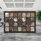 Geometric Stone Pattern Doormat