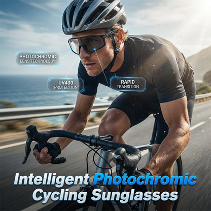 Occhiali da ciclismo fotocromatici con protezione UV400