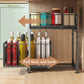 🥫🏠 50% di SCONTO! Dalla cucina al bagno: questo scaffale in acciaio a doppio strato avvicina il tuo disordine e le bottiglie pesanti non cadranno mai più. Senza montaggio, pronto in 1 minuto! 🛠️✨