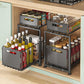 🥫🏠 50% di SCONTO! Dalla cucina al bagno: questo scaffale in acciaio a doppio strato avvicina il tuo disordine e le bottiglie pesanti non cadranno mai più. Senza montaggio, pronto in 1 minuto! 🛠️✨