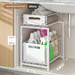 🥫🏠 50% di SCONTO! Dalla cucina al bagno: questo scaffale in acciaio a doppio strato avvicina il tuo disordine e le bottiglie pesanti non cadranno mai più. Senza montaggio, pronto in 1 minuto! 🛠️✨