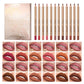 Set di 12 matite contorno labbra anti-sbavatura