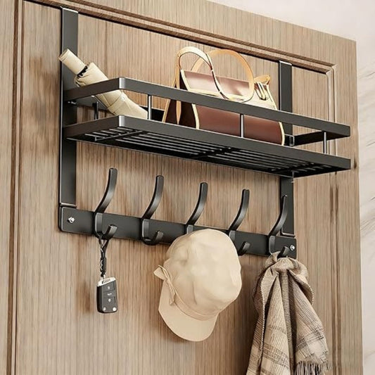 🔥Last Day Sale 53% OFF🔥Over The Door Hooks with Storage Basket