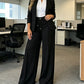 Pantaloni da donna a vita alta a gamba dritta