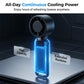 Ventilatore portatile turbo pieghevole con display LED