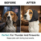 🐶 Copriorecchie antirumore per cani, comfort durante tuoni e fuochi d'artificio ✨