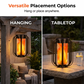 Lanterna Solare a Fiamma Tremolante - Impermeabile e Automatica - Luce calda realistica, perfetta per patii, giardini o sentieri