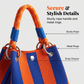 👜✨ Borsa secchiello in maglia – righe chic, capiente, perfetta per le vacanze!
