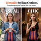 👜✨ Borsa secchiello in maglia – righe chic, capiente, perfetta per le vacanze!